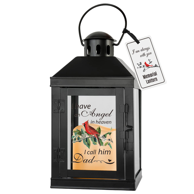 Memorial Lantern - Sympathy Gifts for Loss of Father, Bereavement & Rememberance Gifts